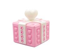 The Annoying 3D Printed Gift Box with Screws, An Interesting Valentine's Day Decoration Magical Gift Box for Friends Lovers, Small Heart Boxes Prank Puzzle Surprise Funny (Pink, 9cm)