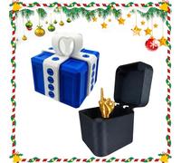 The Annoying Present, Annoying Gift Box with Screws, The Prank Box - Hilarious Screw Challenge with Middle Finger Surprise, Gag Christmas Gifts for Birthday, Christmas, Halloween, Office Joke