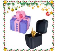The Annoying Present, Annoying Gift Box with Screws, The Prank Box - Hilarious Screw Challenge with Middle Finger Surprise, Gag Christmas Gifts for Birthday, Christmas, Halloween, Office Joke