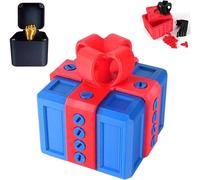 The Annoying Present,Finger Gifts Prank Gift Box with Screws for Adults,3D Printed Funny for Birthday Christmas,Interactive Tabletop Ornament with Surprise (J)