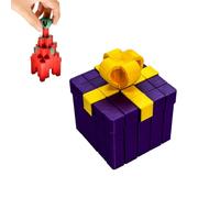 The Annoying Present, The Prank Box, 3D Printed Annoying Gift Box with Screws, 3D Printed Boxes Puzzle Manually Transformable Stress Sensory Toy Desk Decor & Decompression Block Stacking Game