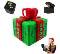 The Annoying Present with Finger, Hilarious Gag Prank Boxes Surprise Gift Box with Screws for Adults, 3D Printed Funny For Birthday Christmas (H)