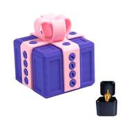 The Annoying Present with Middle Finger, Just for You, 2026 New Prank Box Bags with Middle Finger, Present Case with Screws, Annoying Funny 3D Printed Screw Gifts Boxes Ideal(B#,Black#)