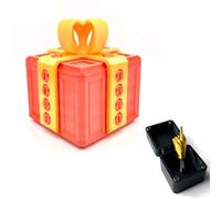 The Annoying Present with Middle Finger, Just for You Middle Finger in a Box W, Present Puzzle Case with Screws, Surprise Funny Prank for Adults Container Novelty(Green)