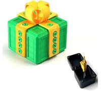 The Annoying Present with Middle Finger, Just for You Middle Finger in a Box W, Present Puzzle Case with Screws, Surprise Funny Prank for Adults Container Novelty (Green)