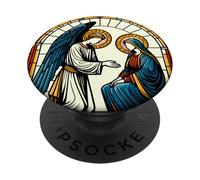 The Annunciation Blessed are You Luke 1:45 St Mary Catholic PopSockets Adhesive PopGrip