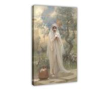 The Annunciation by Arthur Hacker Poster Bedroom Canvas Decor Print Wall Art Office Room Aesthetic Decor Gift Frame 24x36inch(60x90cm)