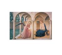 The Annunciation by Fra Angelico, Renaissance Art Poster, Famous Painting Poster Cool Artworks Painting Wall Art Canvas Prints Hanging Picture Posters 20x30inch(50x75cm)