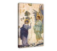 The Annunciation by Mikhail Nesterov 1911 Canvas Art Poster And Wall Art Picture Print Modern Family Bedroom Decor Frame 16x24inch(40x60cm)