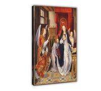The Annunciation Hans Memling Canvas Art Poster And Wall Art Picture Print Modern Family Bedroom Decor Frame 12x18inch(30x45cm)