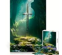 The Anointed Blade 1000 Piece Jigsaw Puzzle for Teenagers Smart Game Relaxed Mind Pattern Assembly Santa Wish List (50x75cm)