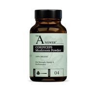The Answer 100% Organic Cordyceps Mushroom Powder 50g for Strength, Energy & Performance - 1000mg-2000mg per Day - High Strength Immune Support Supplement and Everyday Superfood - Made in The UK