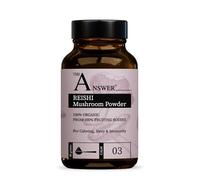 The Answer 100% Organic Reishi Mushroom Powder 50g for Calming, Sleep & Immunity - 1000mg-2000mg per Day - High Strength Immune Support Supplement and Everyday Superfood - Made in The UK