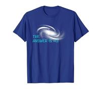The Answer is 42 Universe Galaxy Solar System Science T-Shirt, Men, Royal Blue, Medium