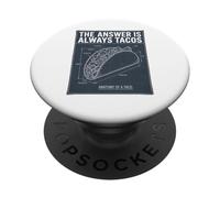 The Answer is always TACOS, Ransom Note - Taco Tuesday PopSockets Adhesive PopGrip