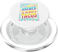 The Answer is always TACOS, Ransom Note - Taco Tuesday PopSockets PopGrip for MagSafe