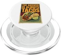 The Answer is always TACOS, Ransom Note - Taco Tuesday PopSockets PopGrip for MagSafe