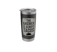 The Answer is Always Tacos, Ransom Note - Taco Tuesday Stainless Steel Insulated Tumbler