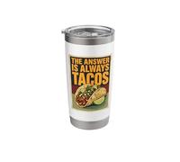 The Answer is Always Tacos, Ransom Note - Taco Tuesday Stainless Steel Insulated Tumbler