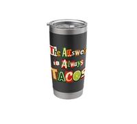 The Answer is Always Tacos, Ransom Note - Taco Tuesday Stainless Steel Insulated Tumbler