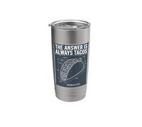 The Answer is Always Tacos, Ransom Note - Taco Tuesday Stainless Steel Insulated Tumbler