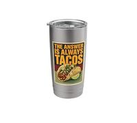 The Answer is Always Tacos, Ransom Note - Taco Tuesday Stainless Steel Insulated Tumbler