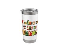 The Answer is Always Tacos, Ransom Note - Taco Tuesday Stainless Steel Insulated Tumbler