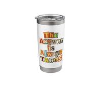 The Answer is Always Tacos, Ransom Note - Taco Tuesday Stainless Steel Insulated Tumbler