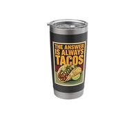 The Answer is Always Tacos, Ransom Note - Taco Tuesday Stainless Steel Insulated Tumbler