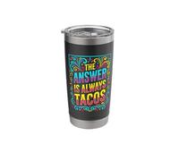 The Answer is Always Tacos, Ransom Note - Taco Tuesday Stainless Steel Insulated Tumbler