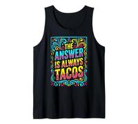 The Answer is Always Tacos, Ransom Note - Taco Tuesday Tank Top