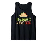 The Answer is Always Tacos, Ransom Note - Taco Tuesday Tank Top