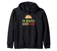 The Answer is always TACOS, Ransom Note - Taco Tuesday Zip Hoodie