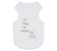 'The Answer Is Pizza' Pet Dog/Cat T-Shirt (PT00064151)