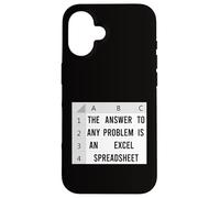 The Answer To Any Problem Is An Excel Spreadsheet Accountant Case for iPhone 16