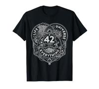 The Answer to Life The Universe and Everything Don't Panic T-Shirt