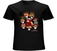 The ANT Hill Mob and Penelope Pitstop Mens T Shirt Printed Graphic Top Unisex Tee Black L
