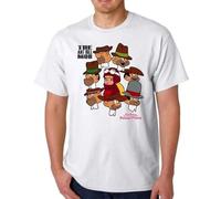 The ANT Hill Mob and Penelope Pitstop T-Shirt Cartoon Hanna Barbera White L