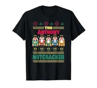 The Anthony Nutcracker Funny Anthony Christmas Value Graphic T-Shirt, Men, Black, XL