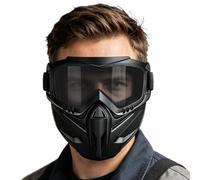 The Anti-fog Motorcycle Face Cover With Removable, Windproof | 2-in-1 Adjustable Motorcycle Face Cover Suitable for Men Skiing Welding Outdoor Cycling