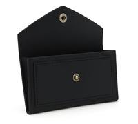 The Antiq Genuine Leather Money Bag Coin Organizer with Button Closure and Two Pockets, Black, Retro Tote Bag