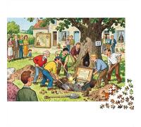 The Antique Find Triggers Neighborhood Dig Wooden Jigsaw Puzzle Waterproof 1000 Piece Puzzles for Adults Challenging And Brainteasing Educational Games