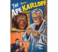 The Ape - Boris Karloff Horror Movie Poster - A4 Wall Art, Inspirational World Map, Vintage City, Retro Poster, Home Decor for Living Room, Office, Gift Idea for Travel Lovers