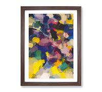 The Apocalypse Abstract Framed Print | A4 Walnut Framed Wall Art | Ready to Hang | Abstract Fantasy Picture | Living Room Bedroom Lounge Office