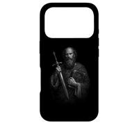 The apostle paul with sword and bible spiritual armor script Case for iPhone 17 Pro