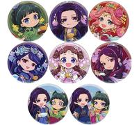The Apothecary Diary Badge 8 Pieces, Anime Chibi Figure Cosplay Brooch 58MM, Apothecary Diary Pins Metal Badges Set