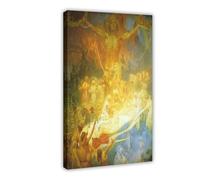 The Apotheosis of The Slavs by Alphonse Mucha Poster Print for Teen Boys Room Canvas Wall Art Canvas Painting Print Frame 12x18inch