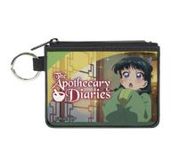 The Apothercary Diaries Wallet, Coin Purse, The Apothecary Diaries Maomao Surprised Pose and Title Logo, Canvas
