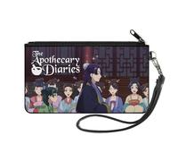 The Apothercary Diaries Wallet, Zip Pouch, Apothecary Diaries Maomao Following Jinshi Scene and Logo, Canvas