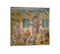 The Apparition At The Chapter House At Arles Giotto Painting Poster Wall Art Painting Canvas Living Room Prints Bedroom Decor 12x12inch(30x30cm)